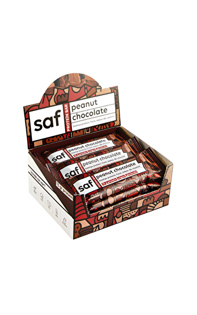 SAF Peanut Chocolate High Protein Bar 50g x 12