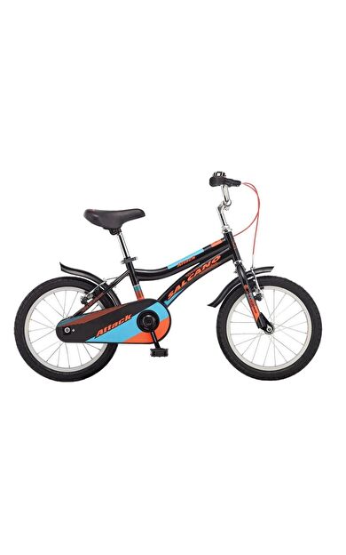 Attack 20 Jant V-Fren Çocuk Bisikleti 120 140 cm Boy Siyah Turuncu Mavi Denge Tekeri Hediyeli
