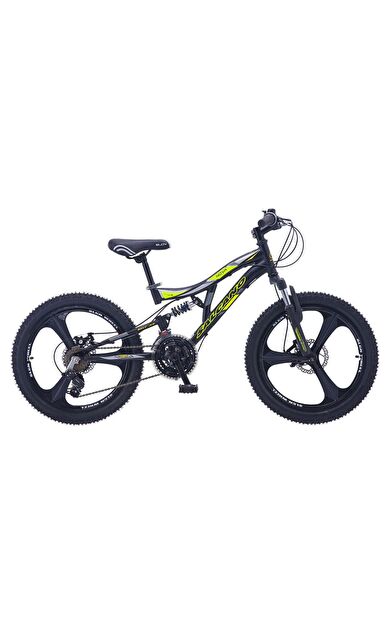 Salcano Nova 20 Jant Disk Fren Çocuk Bisikleti Monoblok Jant 18 vites (120 145 cm boy) Siyah Sarı