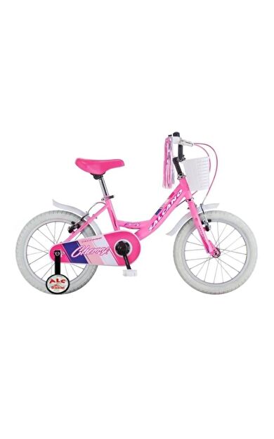 Salcano Cherry 16 Jant Kız Bisikleti 4-8 Yaş kız bisikleti Denge Tekerlekli Pudra Pembe Beyaz