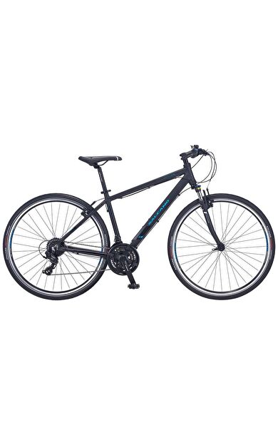 Salcano City Life 24 Vites 28 Jant V Fren 18 Kadro Şehir Tur Bisikleti Siyah Mavi