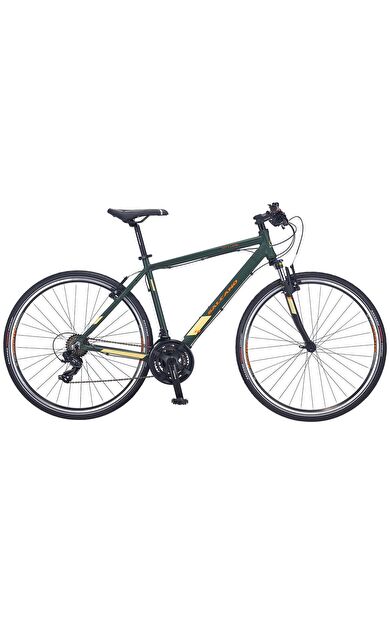 Salcano City Life 24 Vites 28 Jant V Fren 20 Kadro Şehir Tur Bisikleti HAKİ KREM TURUNCU