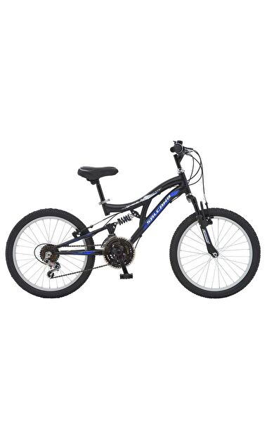 Salcano Hector 20" Jant 18 Vites Çift Amortisörlü Çocuk Dağ Bisikleti Siyah Mavi