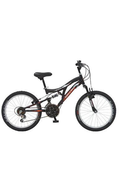 Salcano Hector 20" Jant 18 Vites Çift Amortisörlü Çocuk Dağ Bisikleti Siyah Turuncu