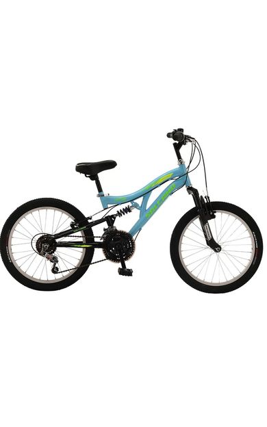Salcano Hector 20 Jant Vitesli Pabuç Fren Çocuk Bisikleti (120 /145 CM ARASI BOY )Açık Mavi Sarı Yeşil