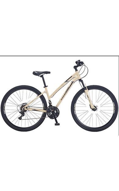 Salcano Lily 24 Jant Lady 21 Vites V-Fren 16 Kadro Kız Çocuk Bisikleti Krem Siyah Bayan Bisikleti