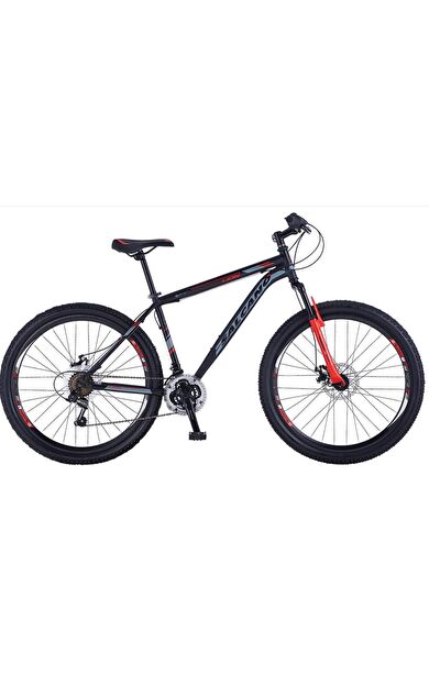 Salcano Lion 26" Jant MD 21 Vites 15' Kadro Dağ Bisikleti Parlak Antrasit Kırmızı Siyah
