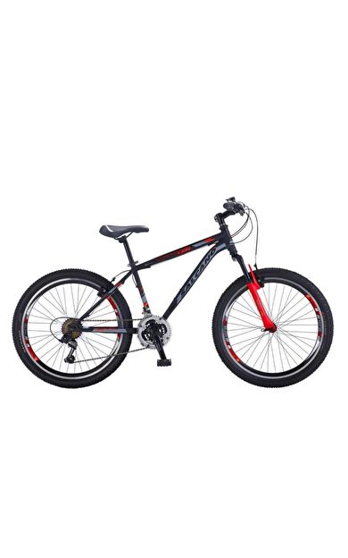 Salcano Lion 26 Jant V-fren Dağ Bisikleti 21 Vites 18 Kadro Siyah Kırmızı