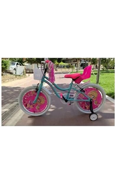 Salcano Muki 16 Jant Kız Çocuk Bisikleti Turkuaz Ön Arka Sepetli Kız Çocuk Bisikleti