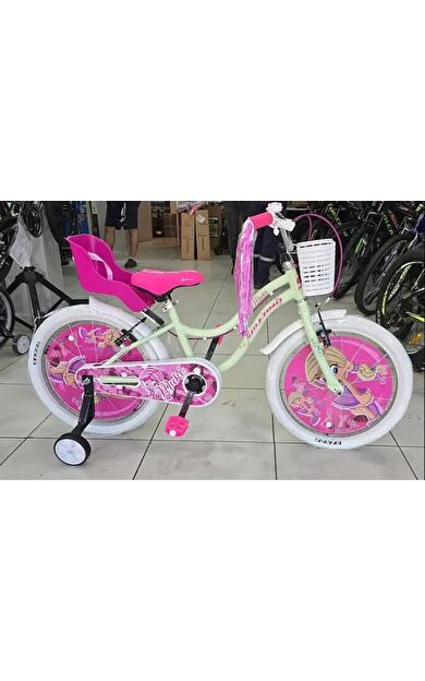 Salcano Muki 16 Jant Kız Çocuk Bisikleti Mint Yeşili Ön Arka Sepetli Kız Çocuk Bisikleti