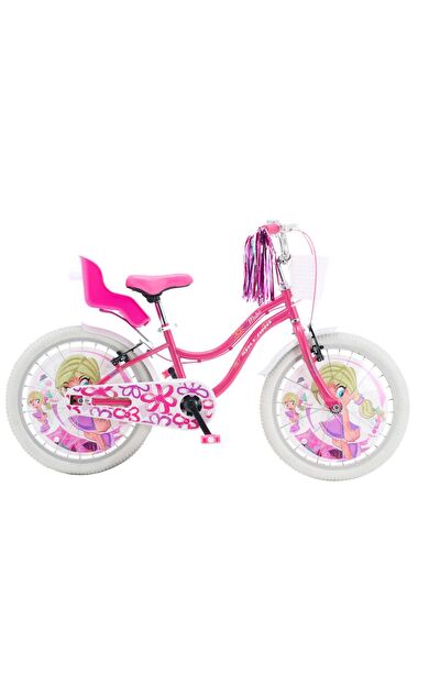 Salcano Muki 20 Jant Kız Çocuk Bisikleti Pudra Pembe Ön Arka Sepetli Kız Çocuk Bisikleti