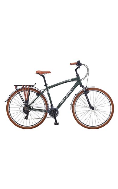 Salcano Sarajevo 700 28" Jant 19 Kadro 21 Vites V-Fren Şehir Bisikleti Haki Beyaz