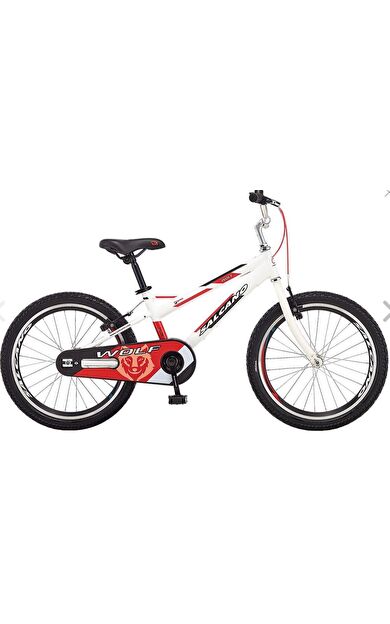Salcano Wolf 16" Jant Alüminyum Gövde Çocuk Bisikleti Beyaz Kırmızı Renk