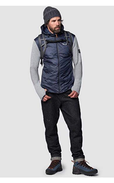 Salewa Fanes Eng.Am Hyb Erkek Ceket Mont Lacivert /Gri