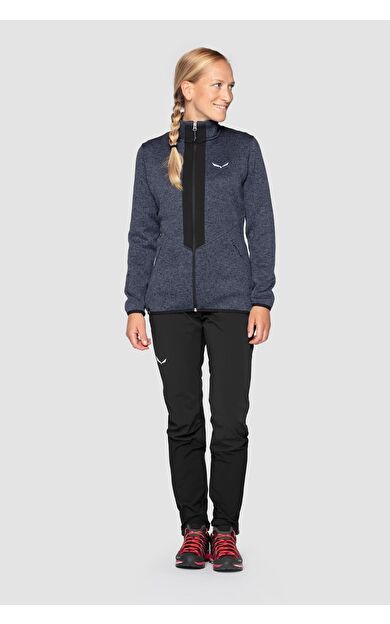Salewa Rocca 2 PL Kadın Sweatshirt Siyah Melanj