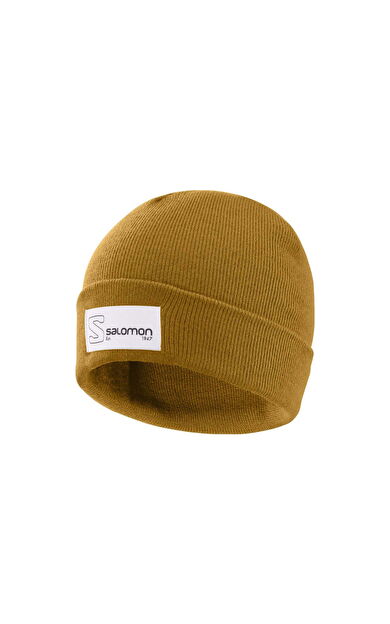 OUTLIFE LOGO BEANIE Bronze Brown//