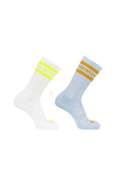 SALOMON 365 CREW 2PACK UNISEX KOŞU ÇORABI Renkli