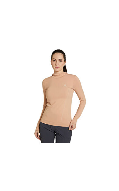 Salomon COMET SEAMLESS Kadın Koşu Tişörtü LC1498700 Pembe