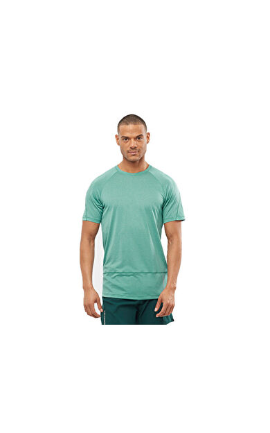 Salomon CROSS RUN Erkek Koşu Tişörtü LC1869700 Yeşil