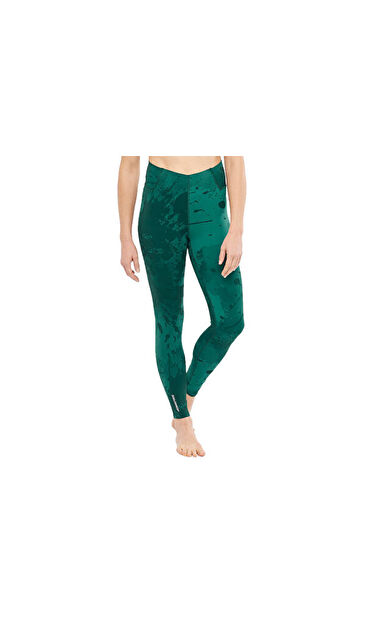 Salomon CROSS MULTI 28'' TIGHT Kadın Koşu Taytı LC1894600 Yeşil