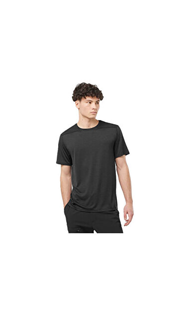 Salomon OUTLINE SS TEE M Erkek Günlük Tişört LC2116900 Siyah
