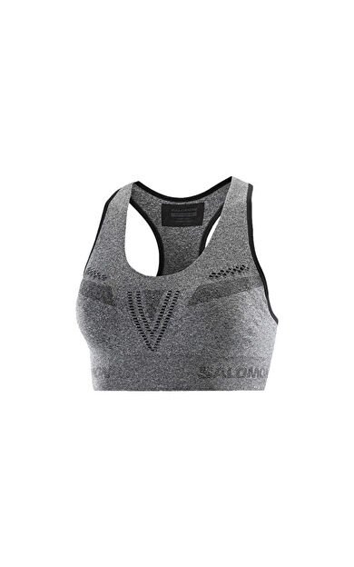 Salomon Elevate Move On Kadın Antrenman Sporcu Sütyeni LC2119300 Gri