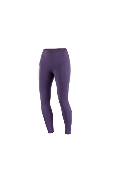 Salomon CROSS WARM TIGHT Kadın Outdoor Taytı LC2134200 Mor