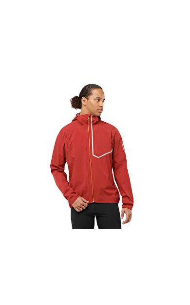 Salomon BONATTI TRAIL Erkek Outdoor Yağmurluk LC2135300 Kırmızı