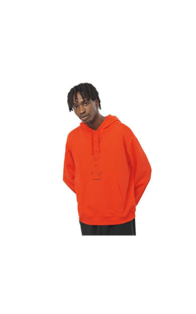 Salomon WORTHY Erkek Günlük Sweatshirt LC2286900 Turuncu