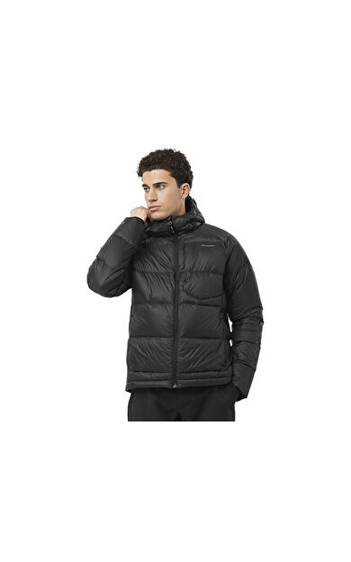 Salomon Outline Down Hooded Jkt M Erkek Outdoor Montu LC2361000 Siyah