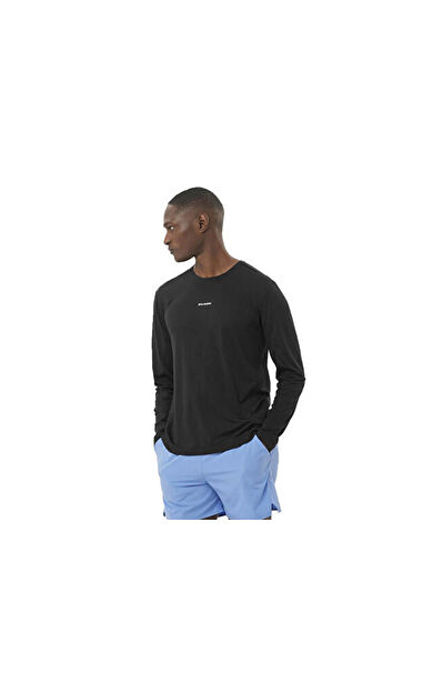 Salomon SHAKEout CORE LS TEE Erkek Koşu Uzun Kollu Tişört LC2424400 Siyah