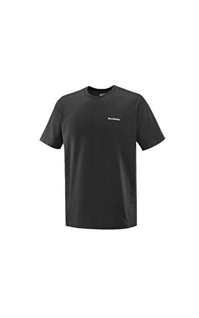 Salomon CHEST LOGO RELAXED Erkek Günlük Tişört LC2527200 Siyah