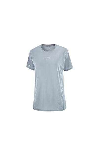 Salomon SENSE AERO GRAPHIC Kadın Günlük Tişört LC2842800 Gri
