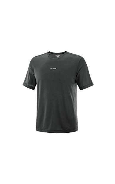 Salomon SHAKEout CORE SS TEE Erkek Koşu Tişörtü LC2947600 Gri