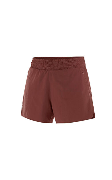 Salomon SHKout CORE SHORTS 4 W Kadın Koşu Şortu LC2948600 Kahverengi