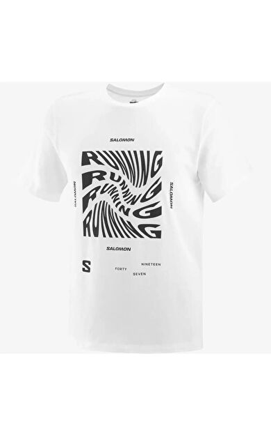 Salomon LC2218900 Running Graphic Ss Tee M Erkek Tişört