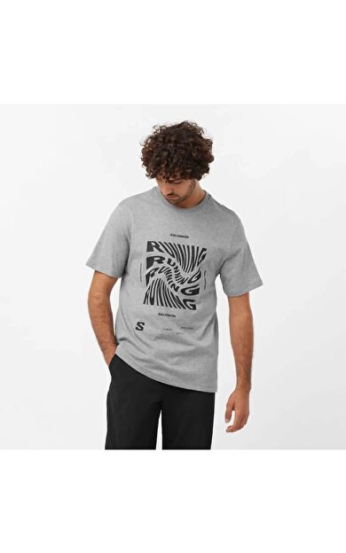 Salomon LC2219000 Running Graphic Ss Tee M Erkek Tişört