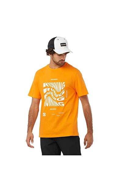 Salomon LC2219100 Running Graphic Ss Tee M Erkek Tişört
