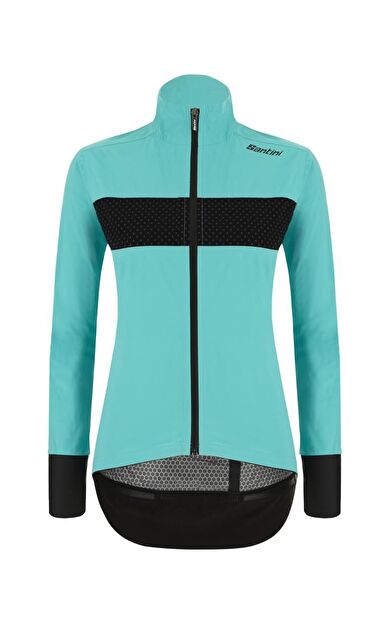 Santini GUARD MERCURIO Kadın Yağmurluk Bisiklet Ceketi 1W51775GUARDMERC 3006011406_SuYeşili