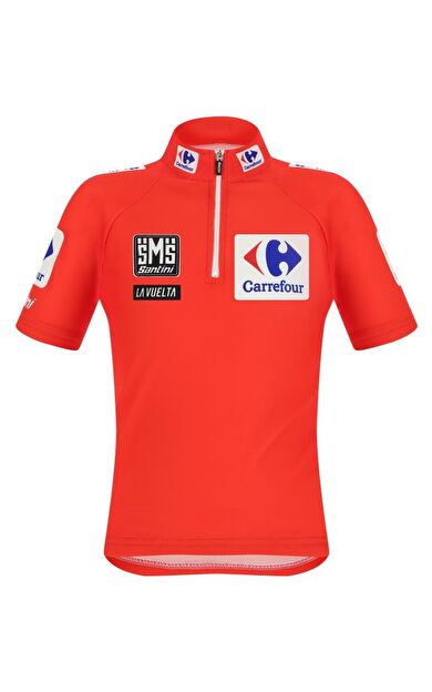 Santini La Vuelta Özel Seri CarreFour Çocuk Bisiklet Forması RE942B1418LV