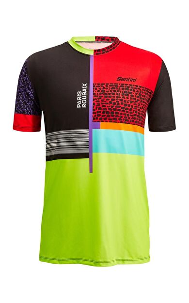 Santini PARIS ROUBAIX FORGER DES HEROES Erkek Teknik Spor Tişört RE499GLL22PRFDH