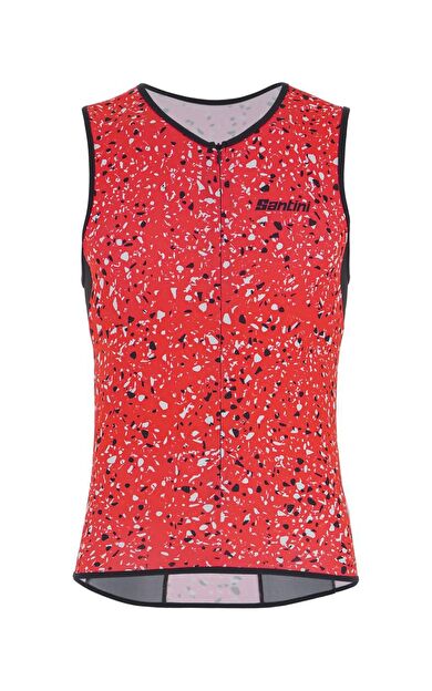 Santini Sleek Pietra Tri Top Sleveless Erkek Triathlon Üst 1T6300SLEEKPIET