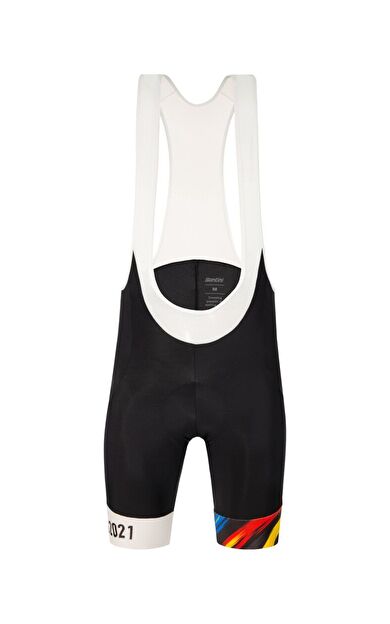 Santini UCI FLANDERS 2021 Özel Seri Erkek Askılı Bisiklet Taytı EC1075GITSPLA