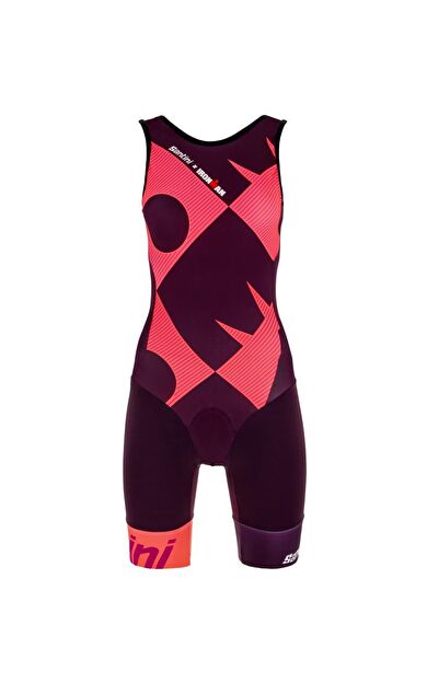 Santini X Ironman Büyük Beden Kadın Trisuit Towergelpad 9I776IMGCUPIO 3006151044_PEMBE