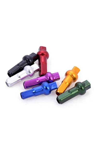 Sapim Polyax Alu Square Double Secure Lock Jant Teli Başlığı Turuncu 16mm