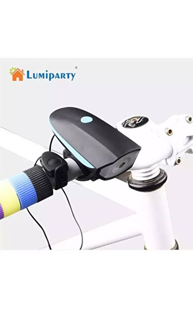 120 Desibel. 3 Modlu. Çakarlı Bisiklet Elektronik Korna / Ön Far Siyah