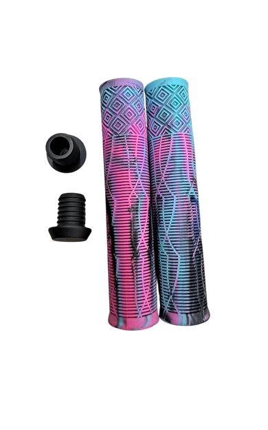 17 CM Mtb Bmx Freeride Elcik Silikon Bisiklet Elcik Kaymaz Yapı Dirt Jump Bisiklet Elciği Pembe Turkuaz