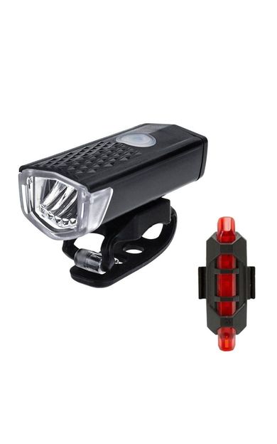 6116 Usb Şarj Edilebilir Led Bisiklet Far Ön Işık Kuyruk Lambası