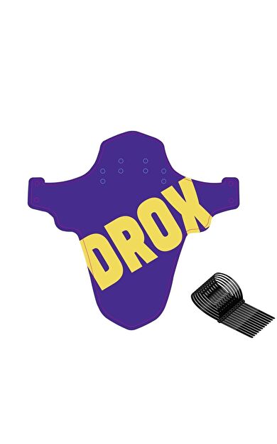 Asistan Drox Çamurluk Mtb Bisiklet Çamurluk Trekking Ön Veya Arkaya Takılabilir Mor Renk