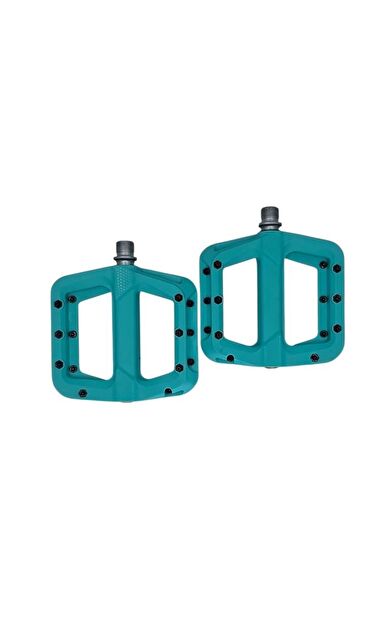 Asistan Drox PD 710 Rulmanlı Plastik Çivili Mtb Freeride Bmx Geniş Platform Bisiklet Pedalı Turkuaz